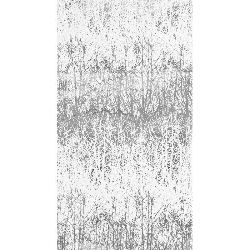 Papier peint Birches, Argent