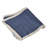 80" Navy Blue And Natural Solid With Border Cotton Table Runner