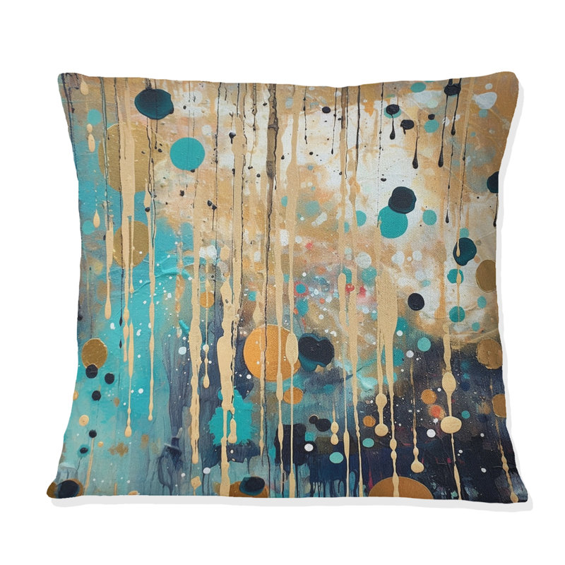 «I'm Take It Under considérer III» - Coussin décoratif à imprimé abstrait minimaliste