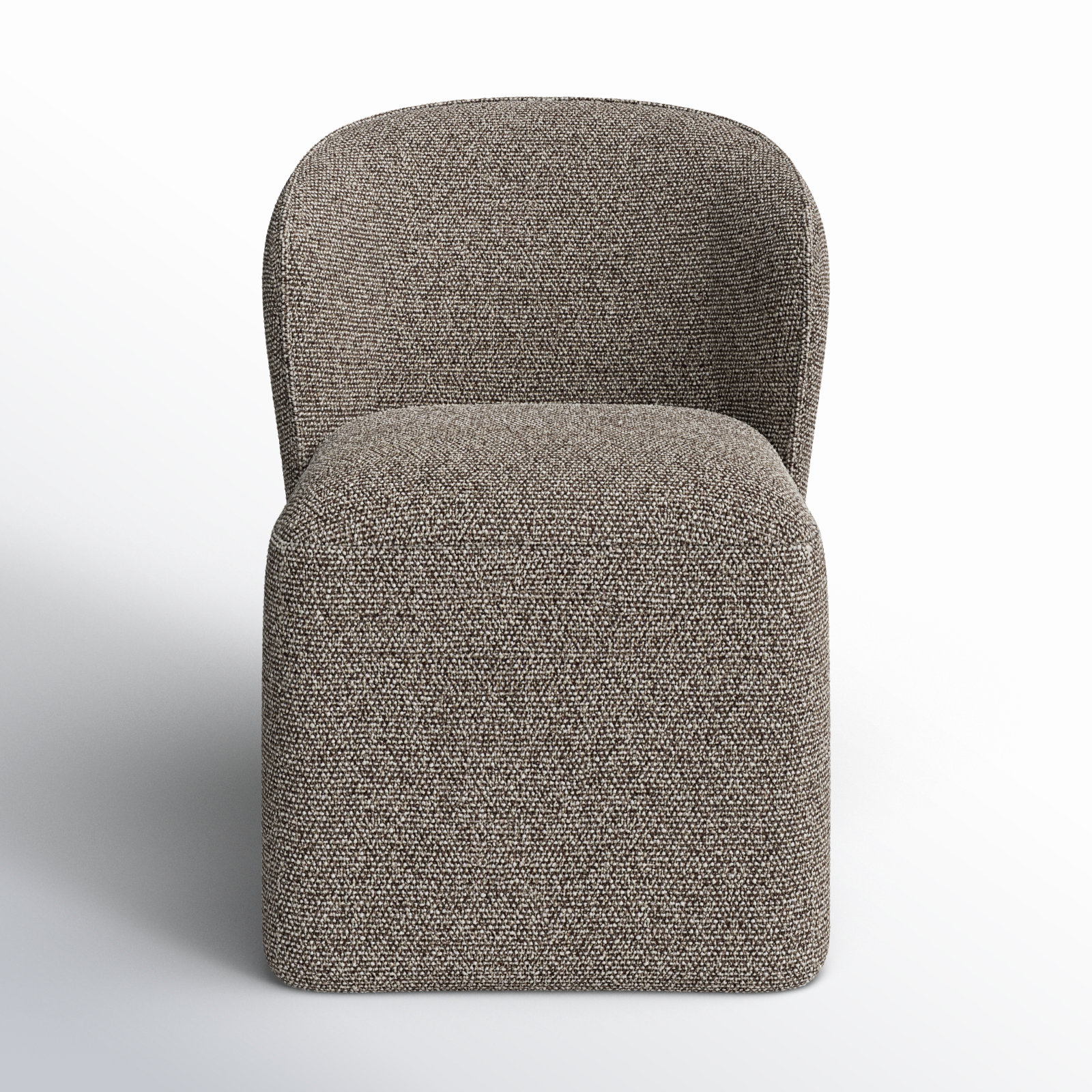 Niha Swivel Upholstered Dining Chair, Gellar Earth Tweed