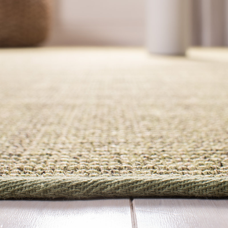 Tapis en sisal / jute Martha Stewart, Vert, Tapis de couloir 2 pi 3 po x 8 pi