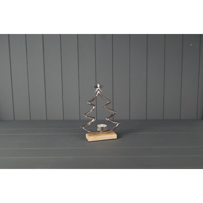 23 cm H Tabletop Tealight Holder with Candle Included
