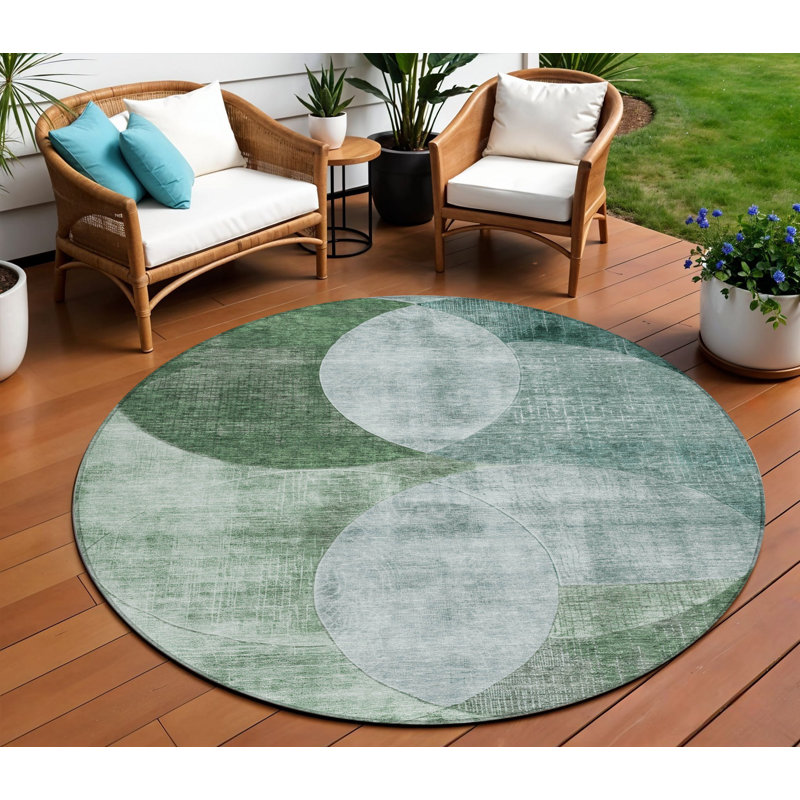 Tapis d'intérieur rond 8 po