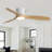 52'' 3-Blade Sand Nickle Modern Celling Fan With Led Light and Remote Control-1793707483
