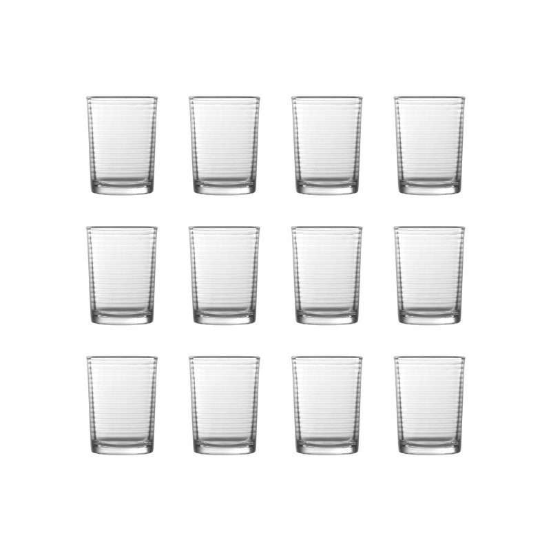 Fortessa Basics Arcade Everyday Stackable Quality Super Clear Glassware Kitchen And Barware Great For: Mixed Drinks/Cocktails, Water, Juice, Iced Tea, Soft Drinks., Double Old Fashioned/Rocks, 13 Ounce