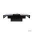 Table basse avec plateau coulissant