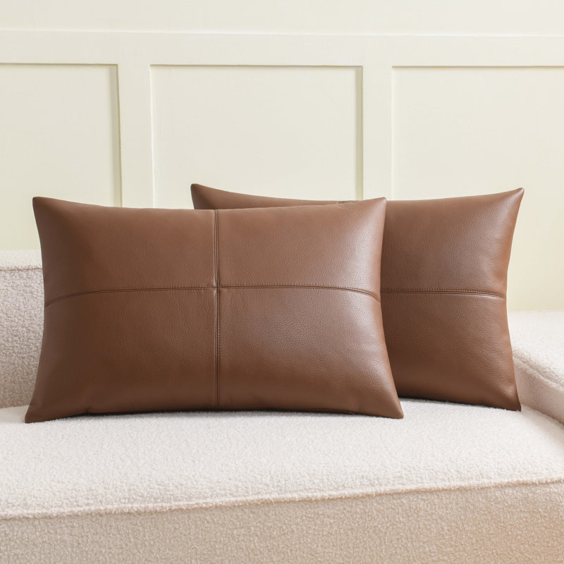 Pillow Cover, Brown, Rectangle 16"H x 24"W