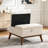 Large Ottoman with Storage, 31" Mid Century Modern Rectangle Coffee Table with Lid Lifting Function, High Wooden Legs, Oversized Storage Ottomans-129047163