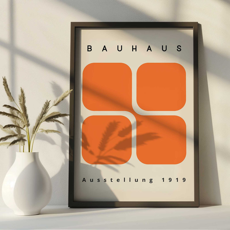 Impression de blocs rétro Bauhaus 1919, Unframed, H 24 po x l 18 po x P 0,02 po
