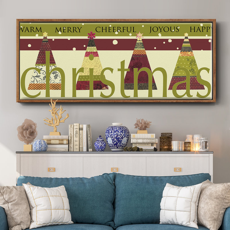 «Happy Merry Joyous», toile encadrée