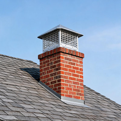 Chapeau de cheminée réglable de 12 à 14 pouces, pare-étincelles en acier inoxydable 304, installation par le bas, couvercle de cheminée résistant aux intempéries pour carreaux de cheminée en argile d'extérieur, argent