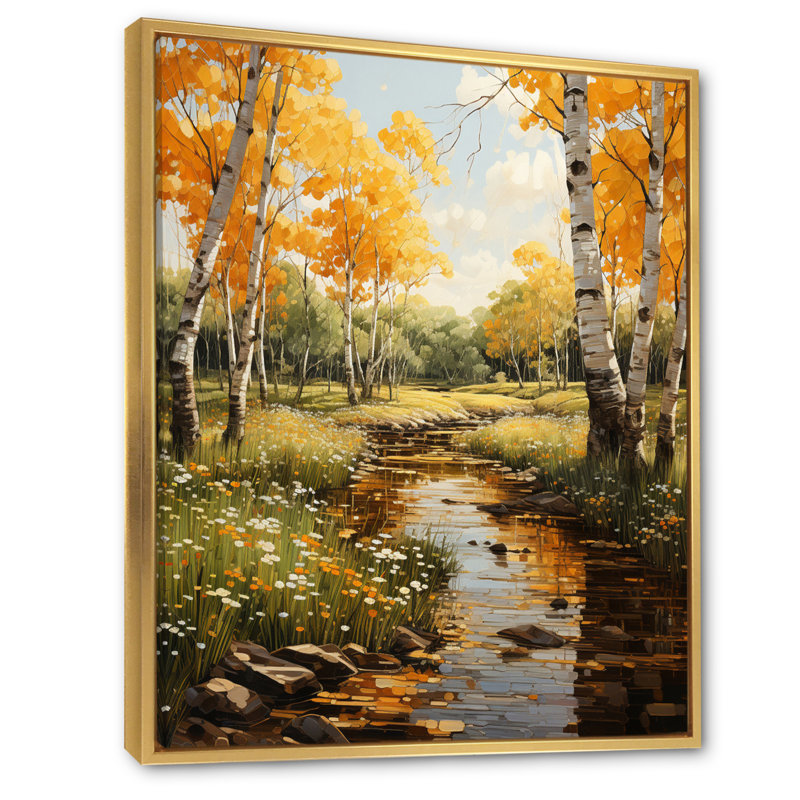 Vynessa Sunlit Grove I - impression, H 20 po x l 12 po x P 1 po, Cadre flottant doré