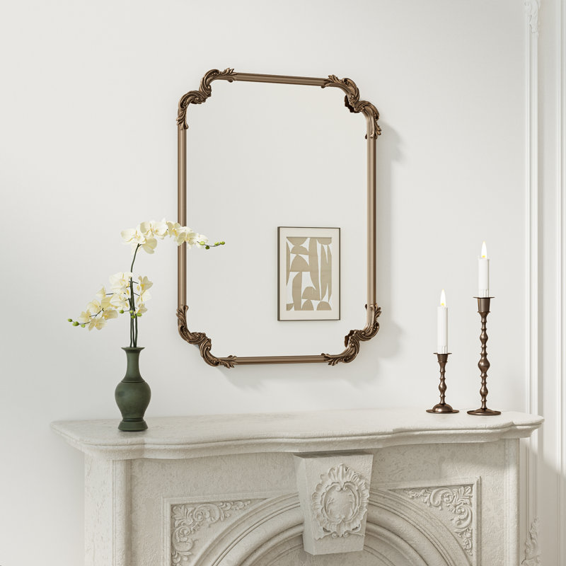 Miroir mural Genan, Or antique, 32 po x 24 po