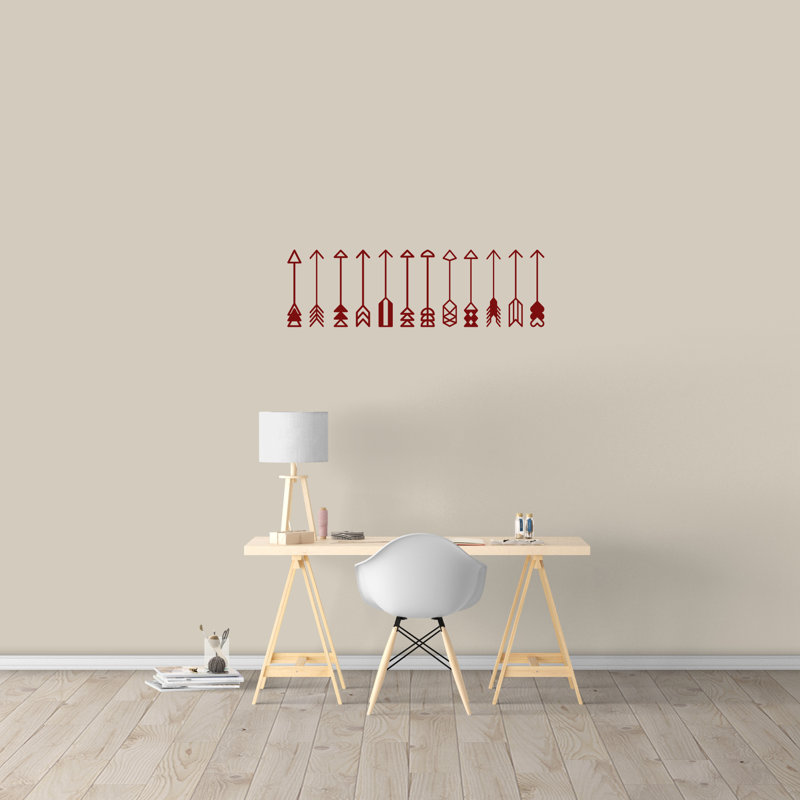 Shapes Non-Wall Damaging Wall Decal, Cranberry