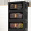 Bacs de rangement empilables et pliables avec couvercles et roulettes-575115364-576278822