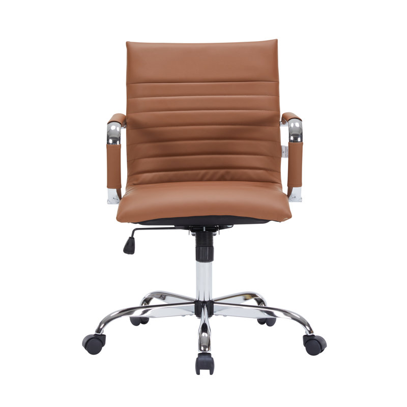Fauteuil de conférence ergonomique Sorrells, Brun clair
