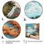 Vintage Oldtimer Classic Turquoise Car Beachside I sur impression sur toile-1773080205-1773080241