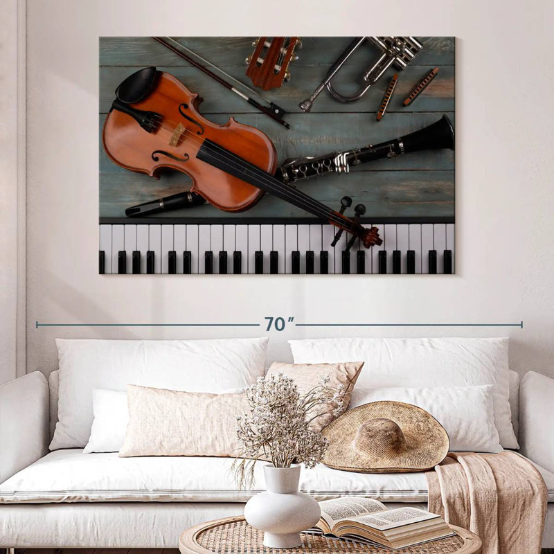 Abarca Various Musical Instruments, 34" H x 51" W