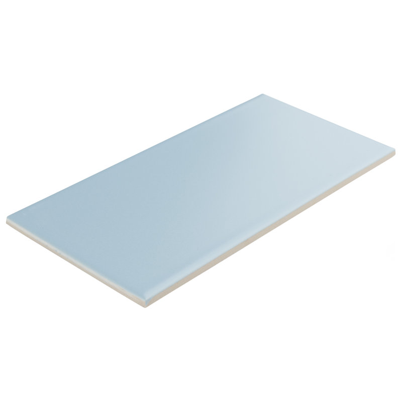 Projectos 3.88" x 7.75" Ceramic Subway Tile, Sky Blue