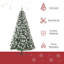 Sapin de Noël artificiel non éclairé enneigé