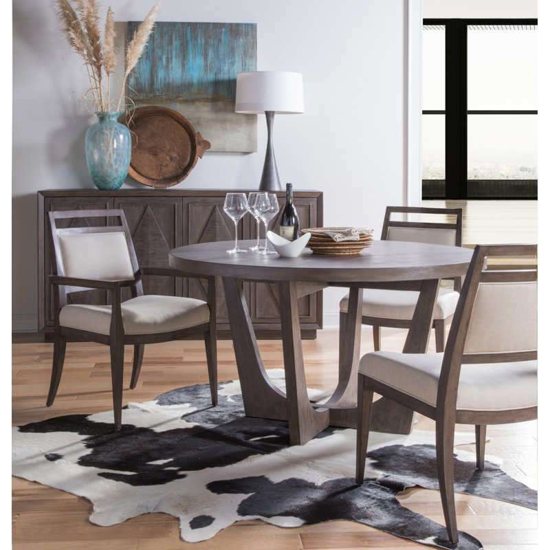 Grigio Transitional 54" Mahogany Round Dining Table