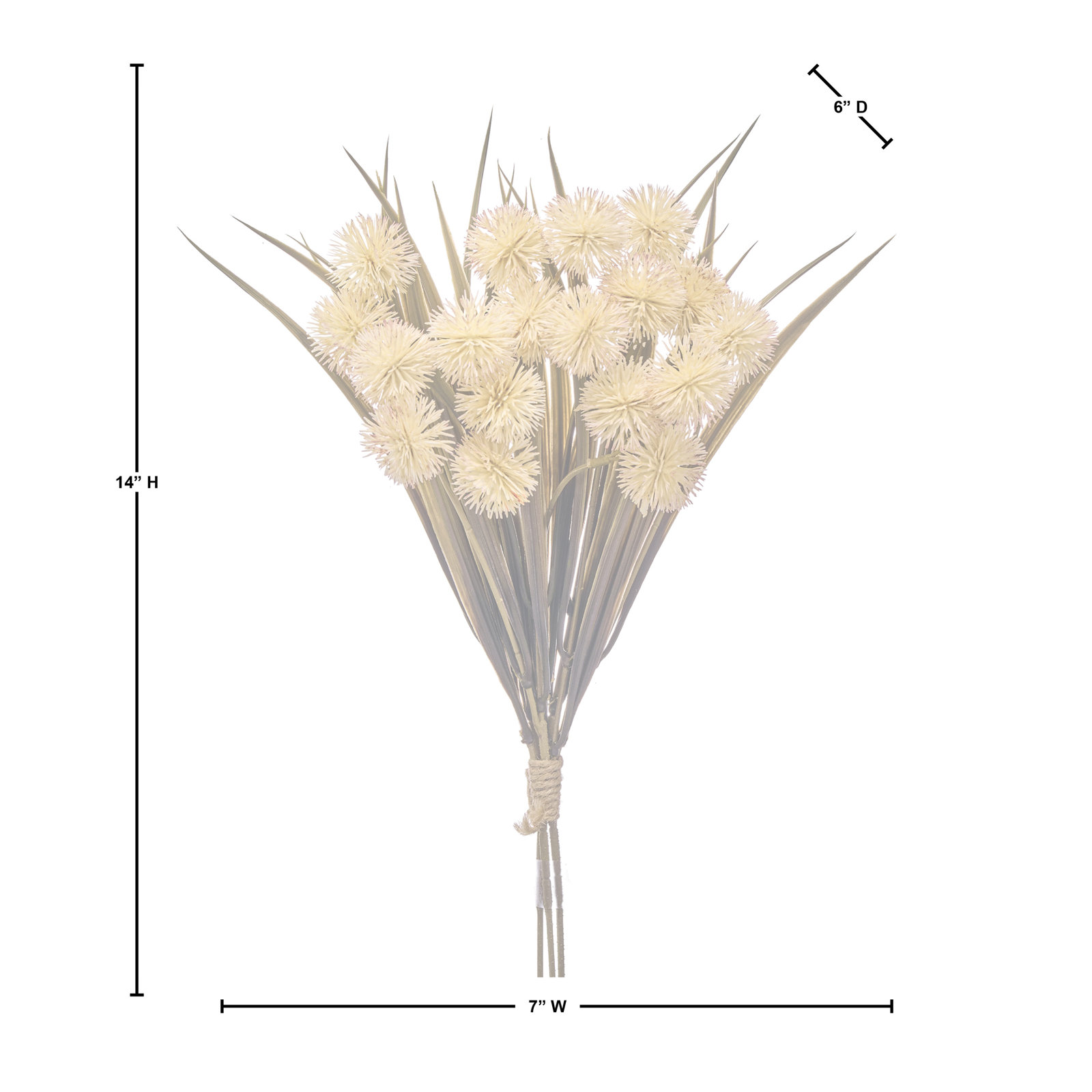 14" Autumn Thistle Bundle, Cream