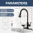 Single Hole Pull Out Kitchen Faucet With Glass Rinser Single Handle Kitchen Sink Faucets Stainless Steel Kitchen Basin Taps With Deck Plate-128933205
