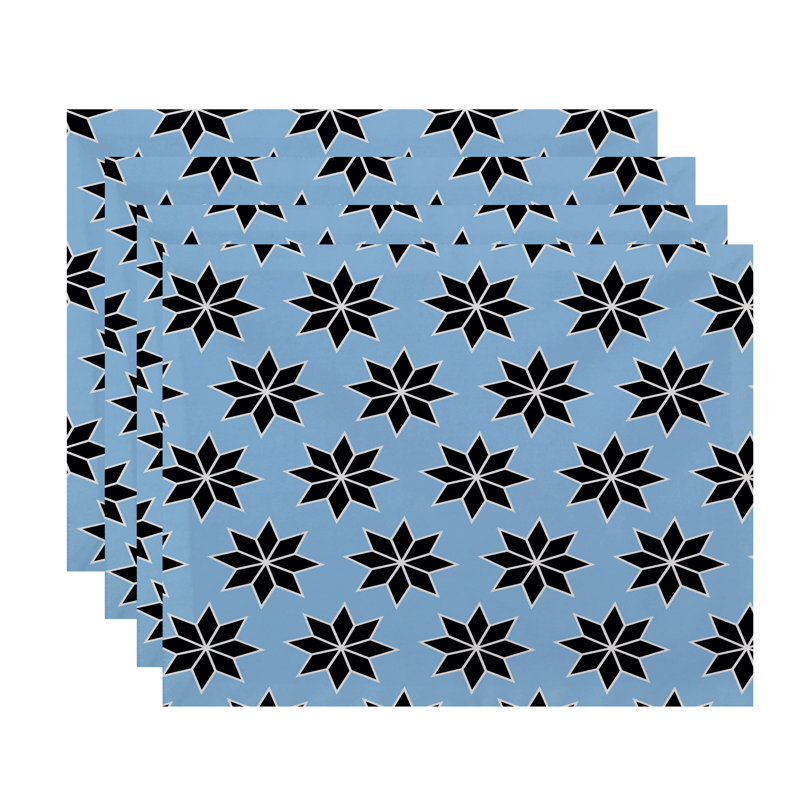 Ensemble de napperons 4 pièces Hennessy, Bleu marine
