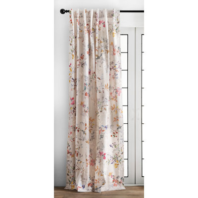 Maison Cotton Semi Sheer Curtain Single Panel