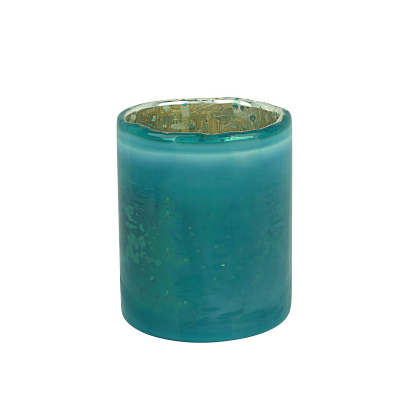 3" Glass Tabletop Votive Holder, Teal