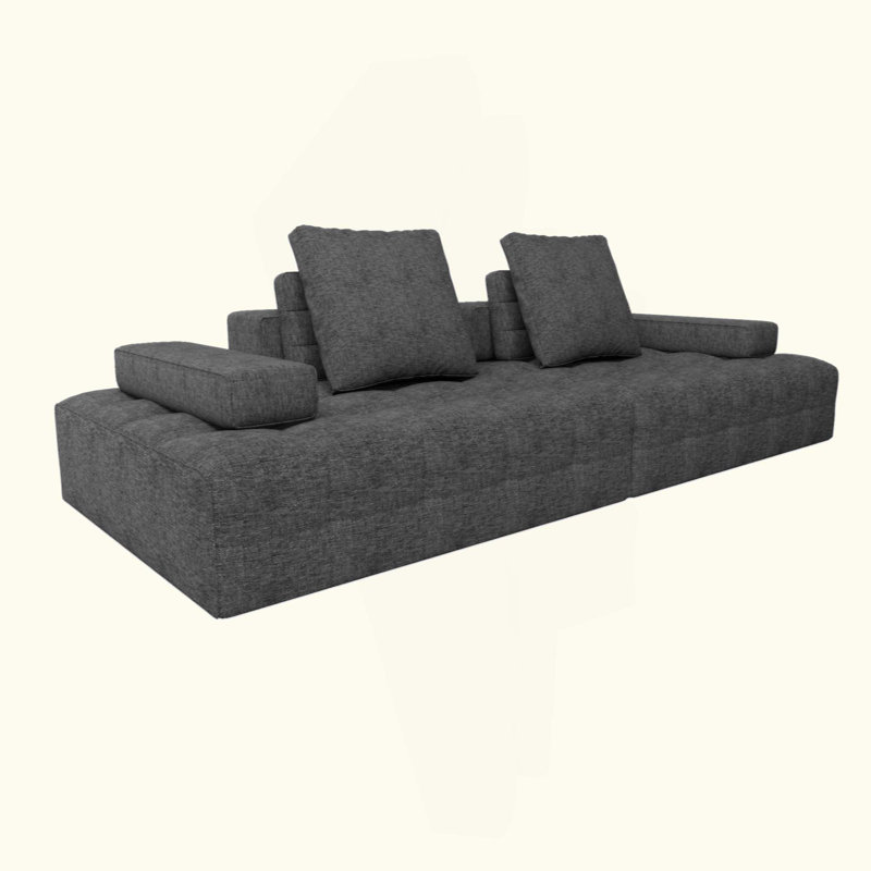 Canapé-canapé pour le salon, canapé-causeuse moderne avec sièges très profonds, accoudoirs confortables, fauteuils pour le salon, appartement, assemblage facile