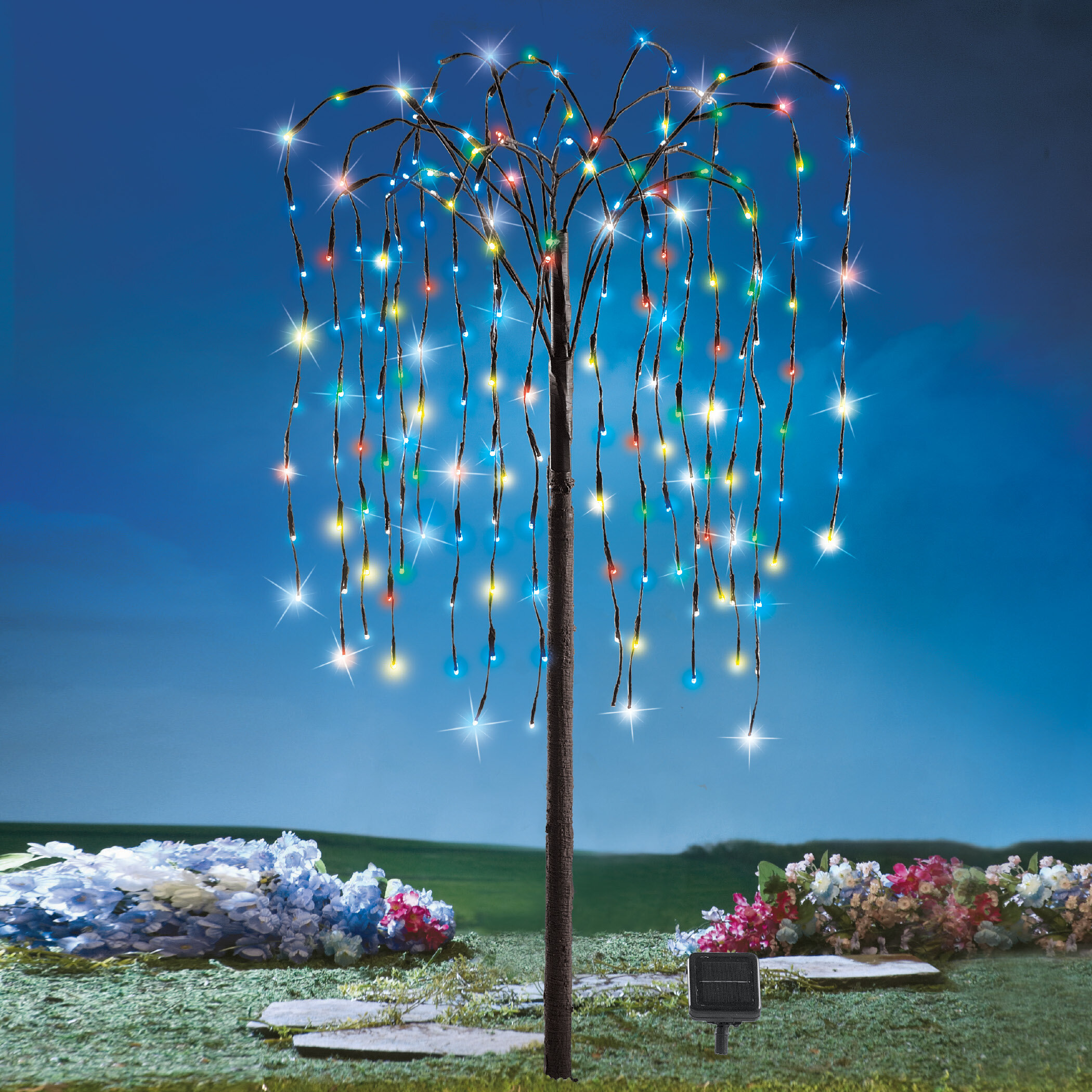 Arlmont & Co. Willow Tree Solar Lighted Trees & Branches & Reviews ...