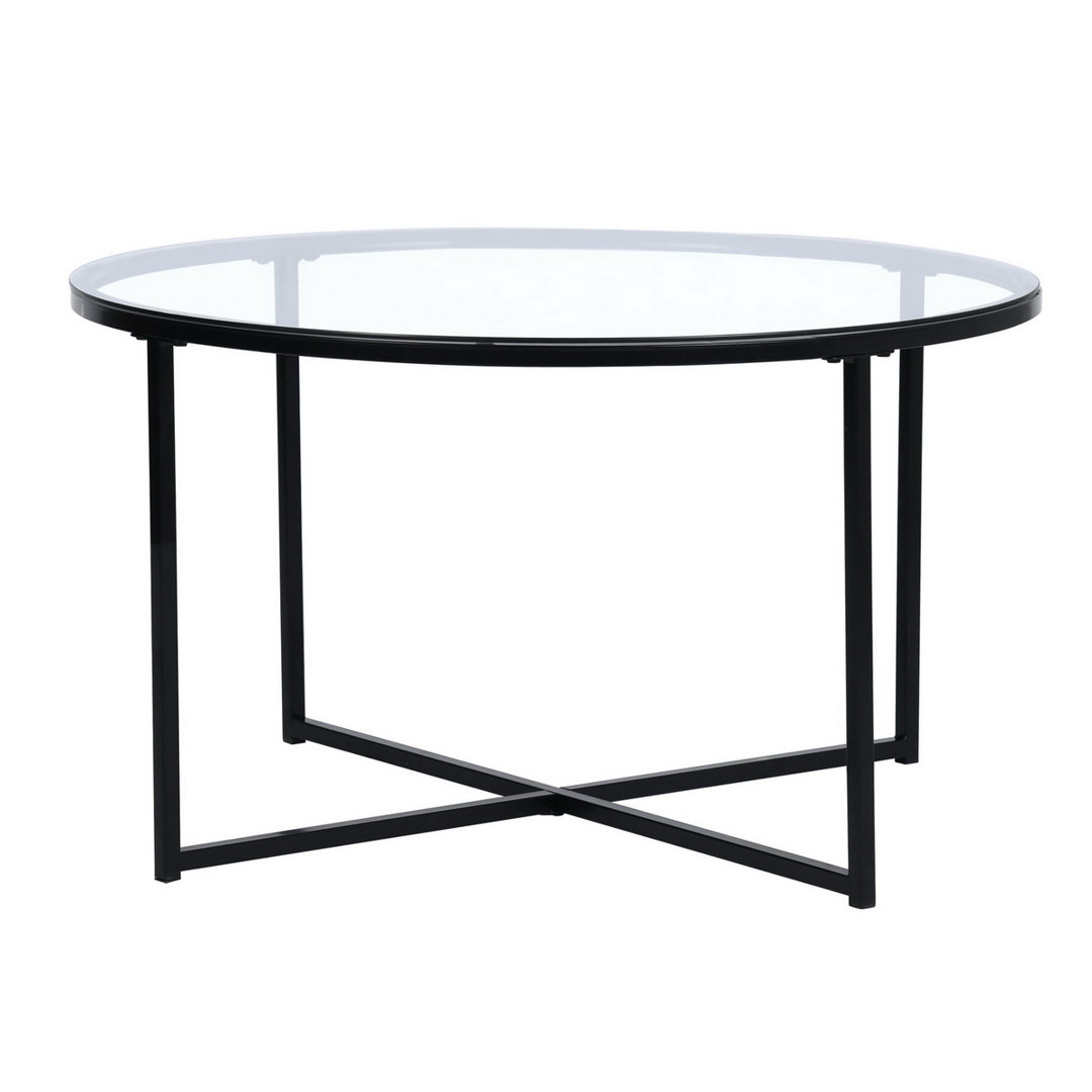 Round Coffee Table in Metal Legs  (80cm)