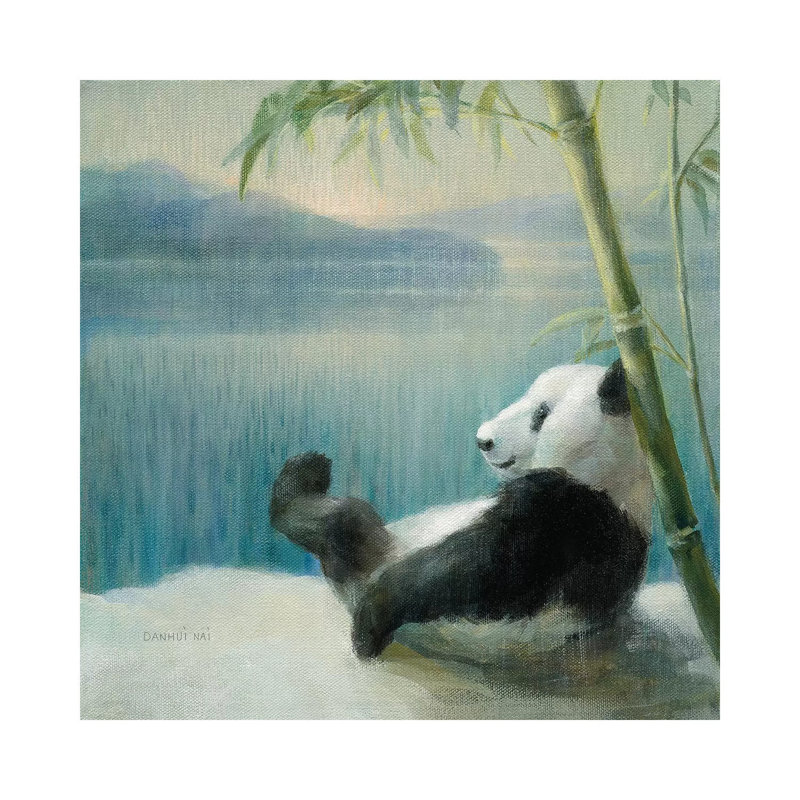 Resting In Bamboo by Danhui Nai - Wrapped Canvas Gallery-Wrapped Canvas Giclée, 93.98 cm H x 93.98 cm W x 1.91 cm D
