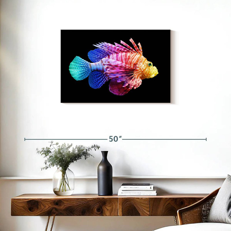Brampt Rainbow Lionfish, 20" H x 30" W