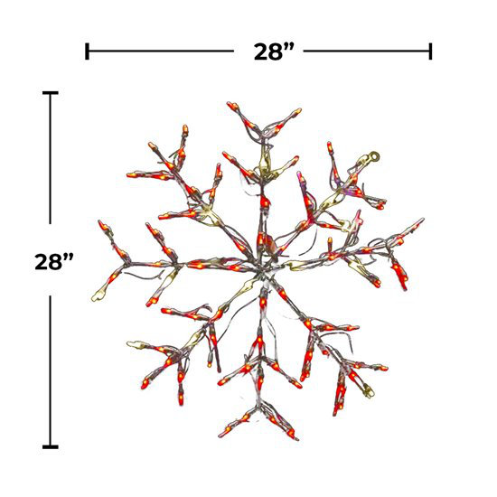 Snowflake Colour Changing RGBWW Lighted Display