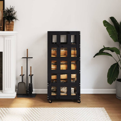 Akos 40cm W Solid Wood Log Rack