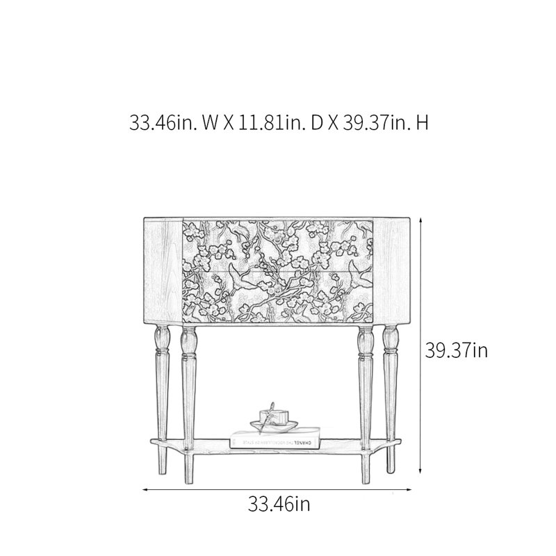 Retro Minimalist Console Table