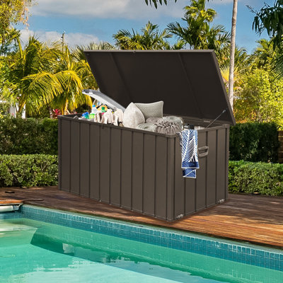 Boîte de rangement en métal pour l'extérieur et l'intérieur Gallons