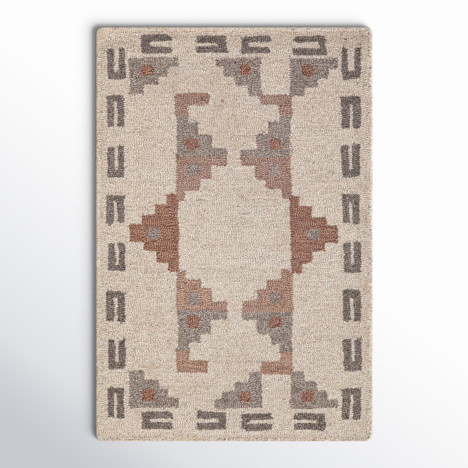 Elsey Hand Tufted Wool Rug, Rectangle 2' x 3'