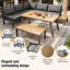 7 - Person Patio Dining Set with Rectangular Table