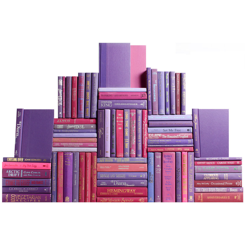 Modern Berry Book Wall, 75