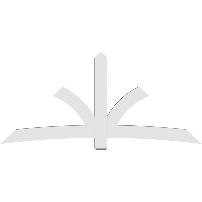 Support pour pignon Davenport, H 44 po x l 96 po (pas: 11/12), P 4 po x F 6 po, PVC