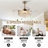 48" Dimmable Crystal Ceiling Fan With Led Lights And Remote Control-1296024272