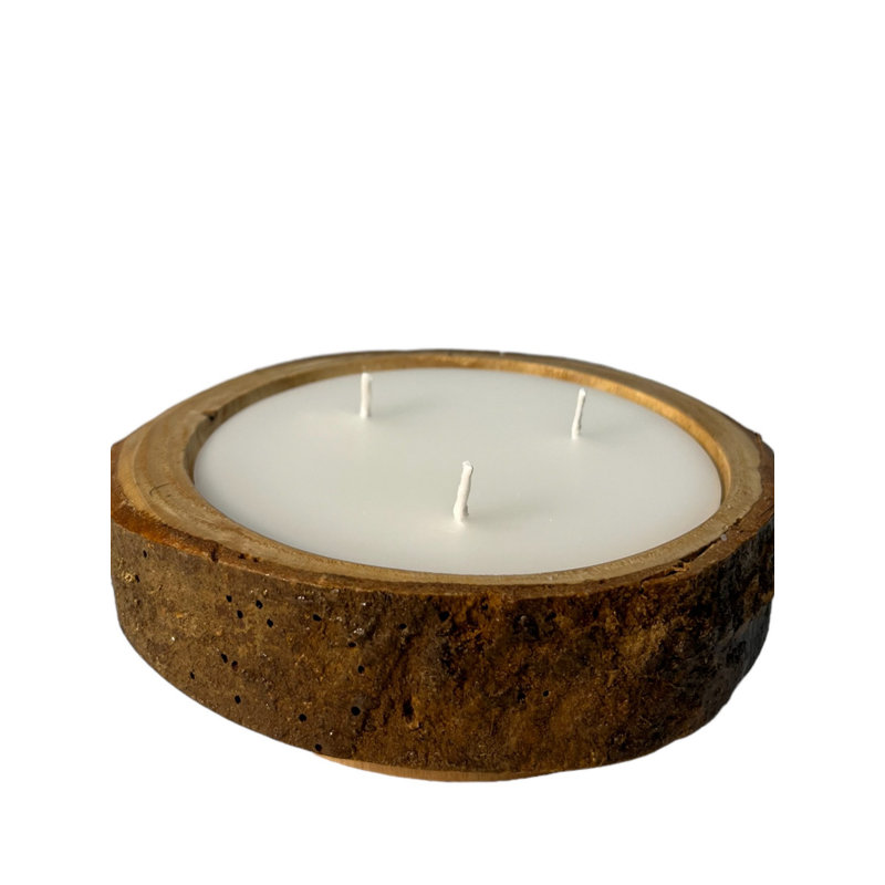 Wood Tabletop Candlestick