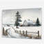 Nebraska Farm In Winter - Art mural en acrylique paysage de ferme pour le salon-1997201503