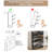 Shoe Cabinet With 3 Flip Drawers & 2 Drawers-1639349266
