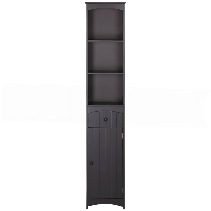 Bathroom Storage Cabinet With Multiple Shelves And Drawer For Organizing Essentials