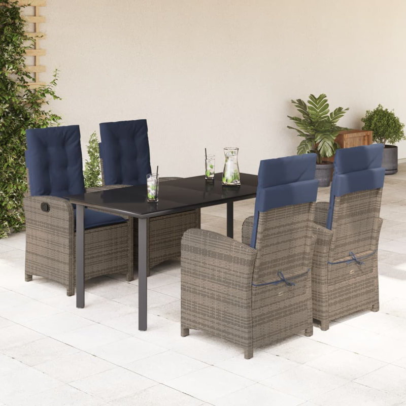 Table rectangulaire 5 pièces Vidaxl
