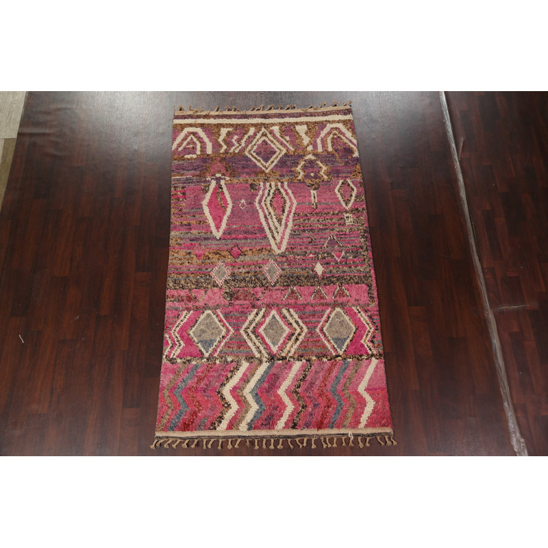 One-of-a-Kind 5'0'' X 9'0'' New Age Wool Area Rug in Purple